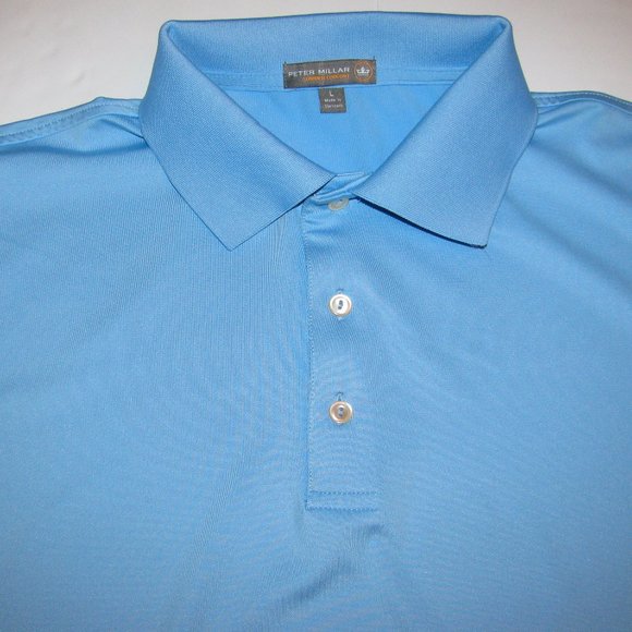 Peter Millar Summer Comfort Mens SS Golf Polo L - Picture 1 of 7